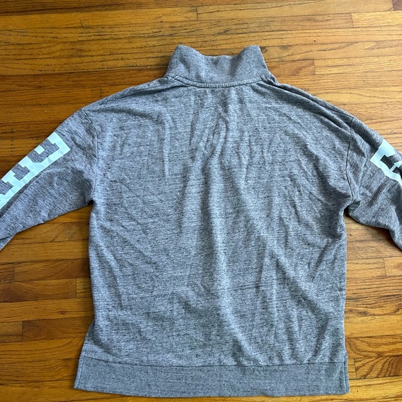 VS PINK Grey Half zip Pullover Size M - Picture 5 of 7